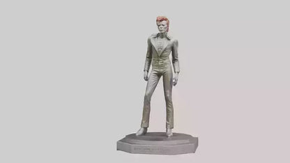 David Bowie statue model VR / AR / low-poly