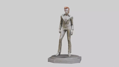 David Bowie statue model VR / AR / low-poly