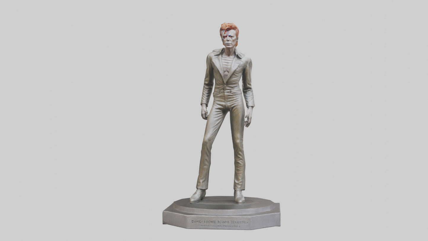 David Bowie statue model VR / AR / low-poly