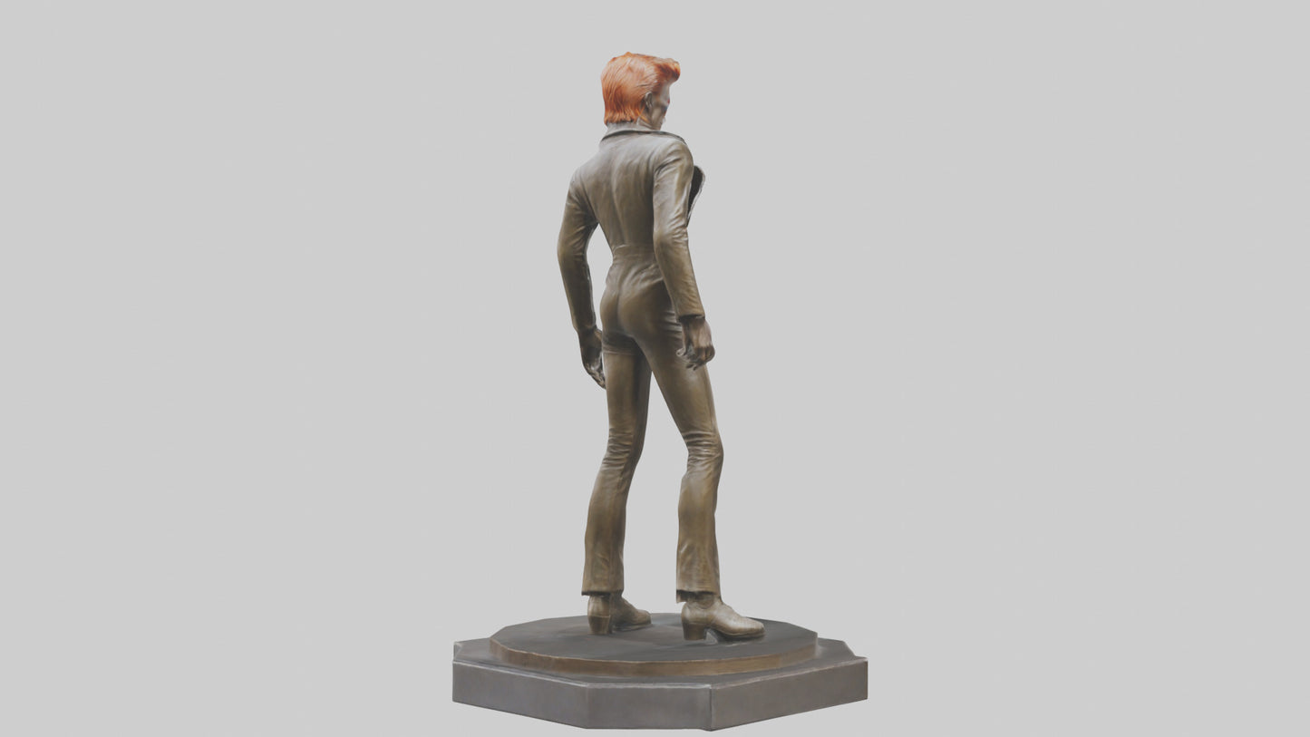 David Bowie statue model VR / AR / low-poly
