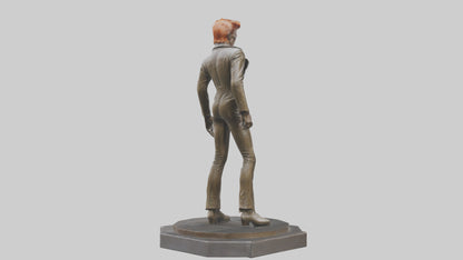 David Bowie statue model VR / AR / low-poly