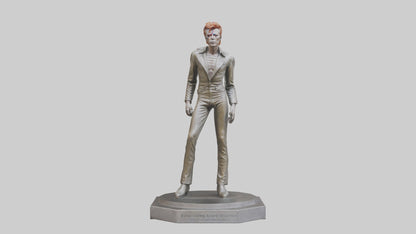 David Bowie statue model VR / AR / low-poly