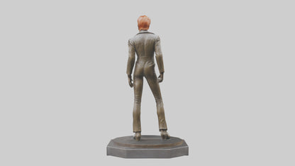 David Bowie statue model VR / AR / low-poly