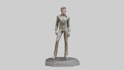 David Bowie statue model VR / AR / low-poly