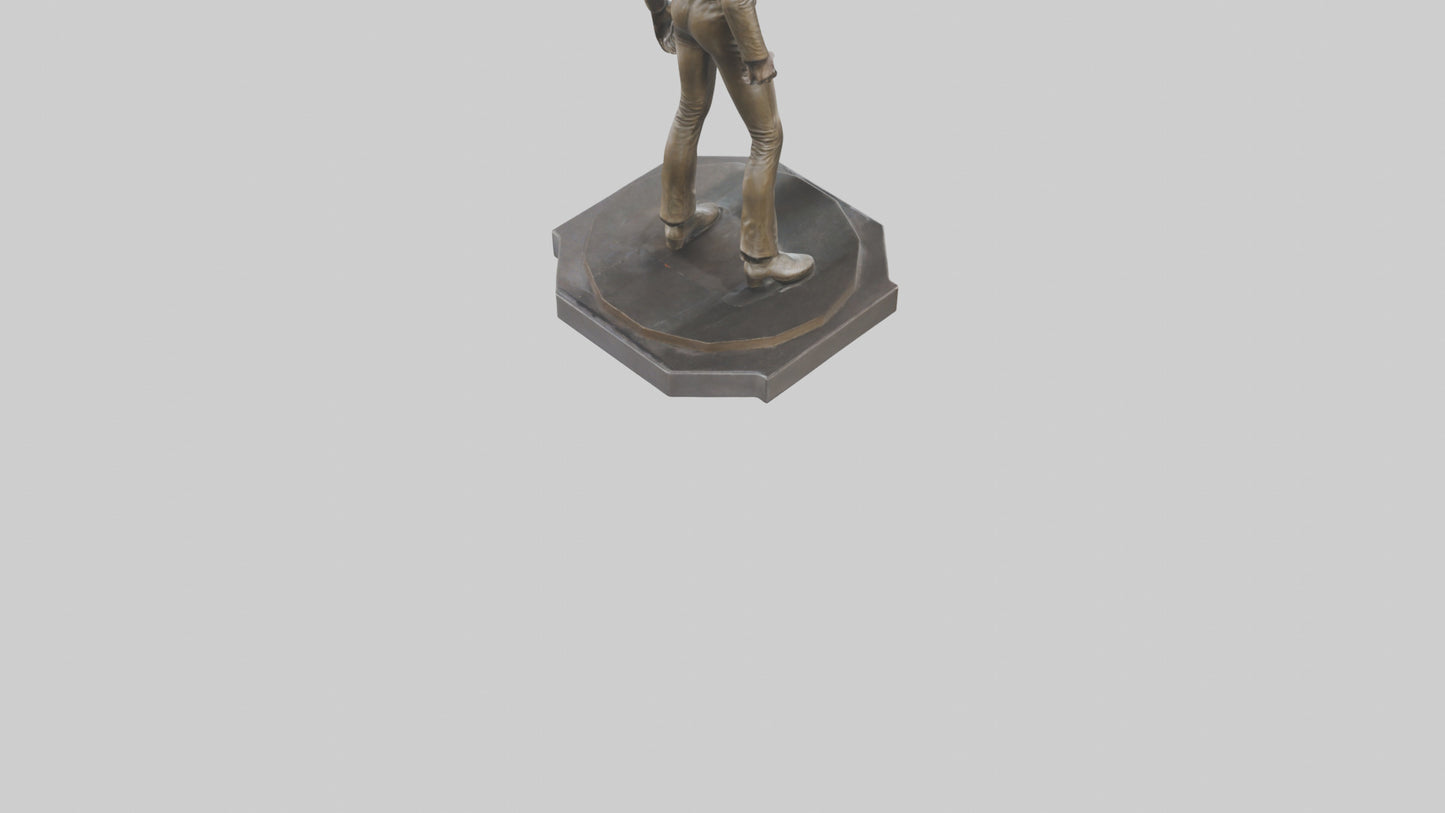 David Bowie statue model VR / AR / low-poly