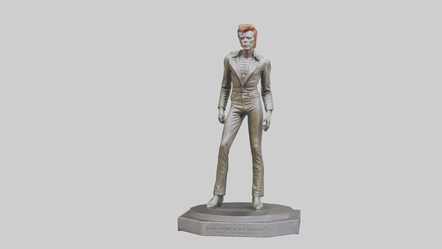 David Bowie statue model VR / AR / low-poly