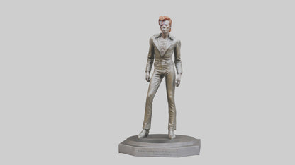 David Bowie statue model VR / AR / low-poly