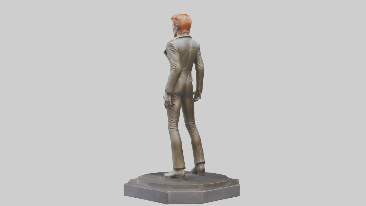 David Bowie statue model VR / AR / low-poly