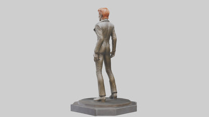 David Bowie statue model VR / AR / low-poly