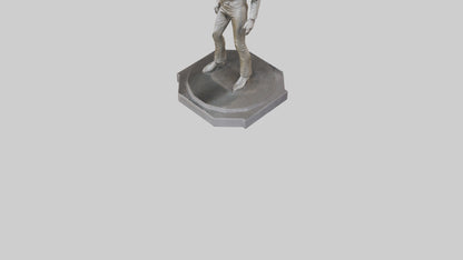 David Bowie statue model VR / AR / low-poly
