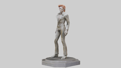 David Bowie statue model VR / AR / low-poly
