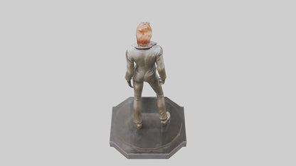 David Bowie statue model VR / AR / low-poly