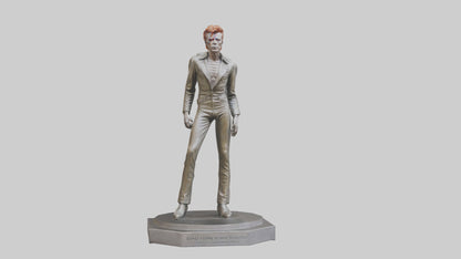 David Bowie statue model VR / AR / low-poly