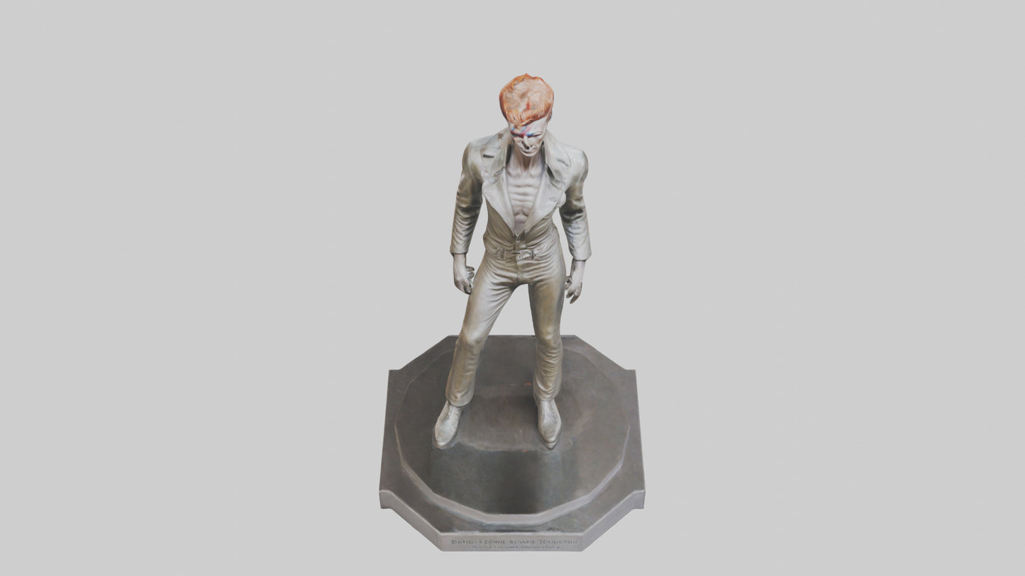 David Bowie statue model VR / AR / low-poly