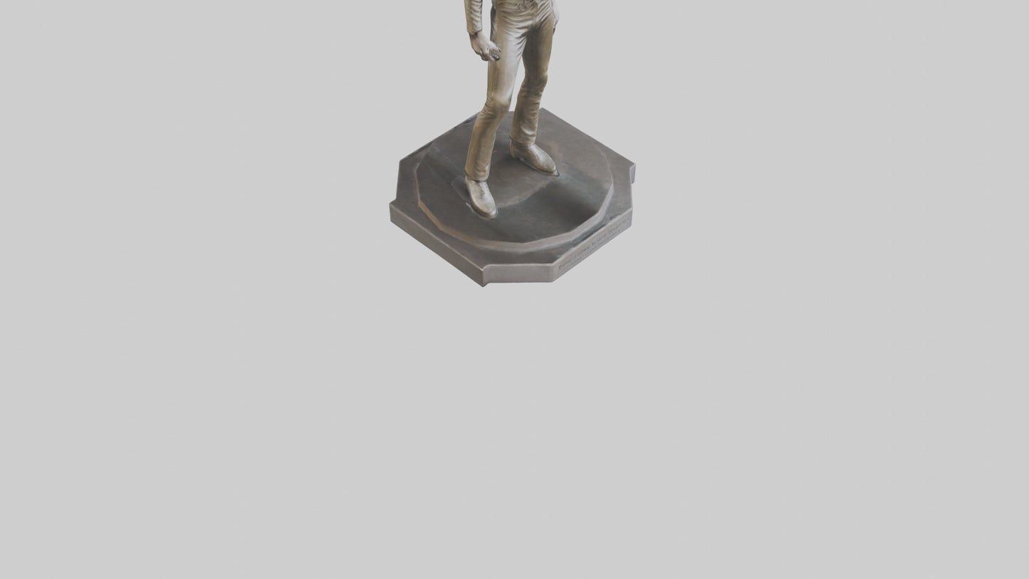 David Bowie statue model VR / AR / low-poly