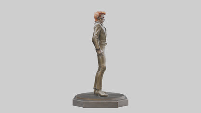 David Bowie statue model VR / AR / low-poly