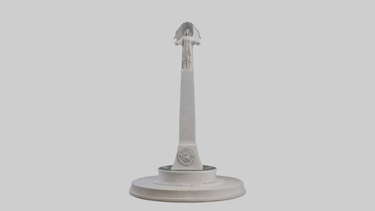 3D model Dawn of Peace monument model VR / AR / low-poly
