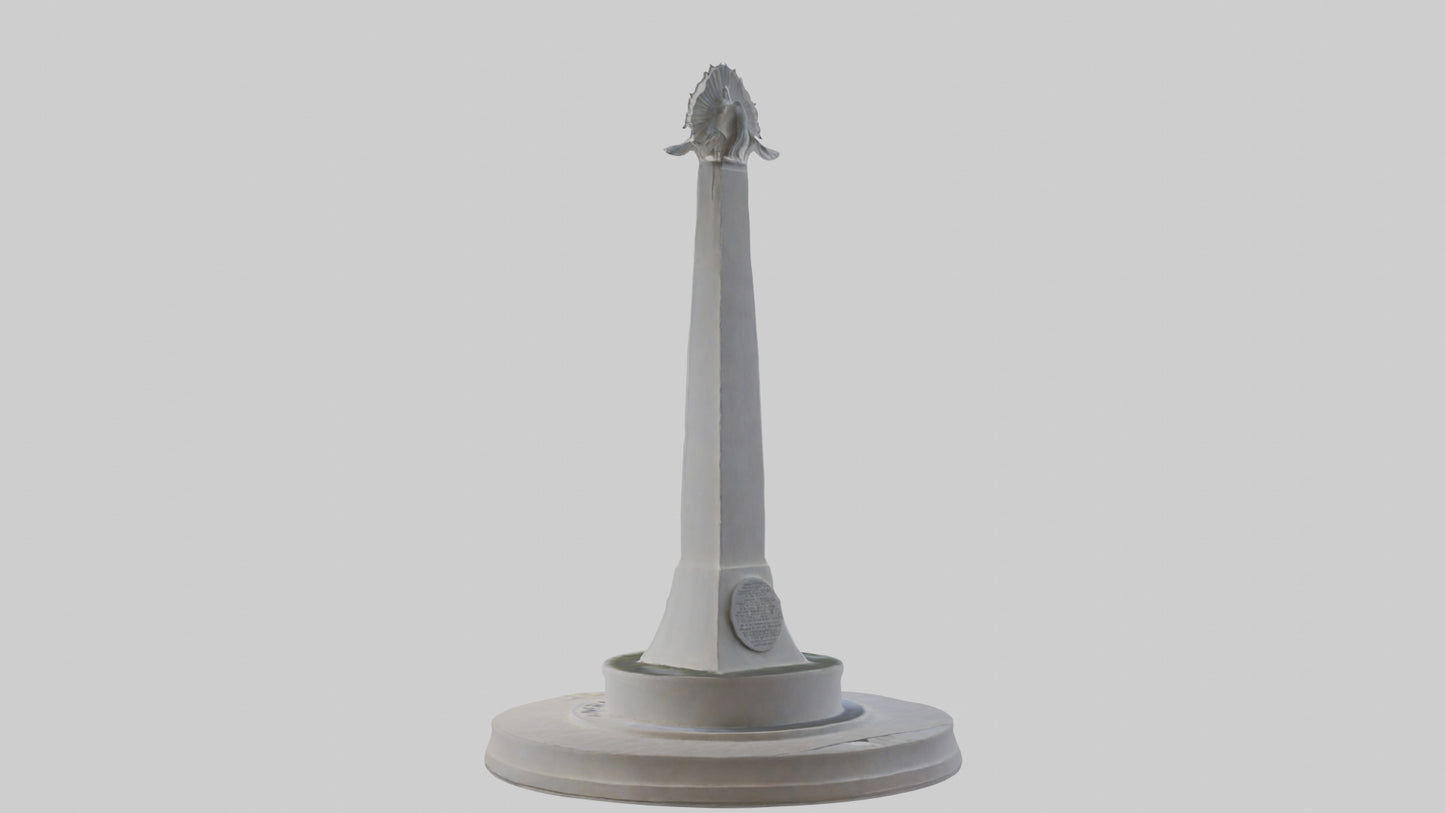 3D model Dawn of Peace monument model VR / AR / low-poly