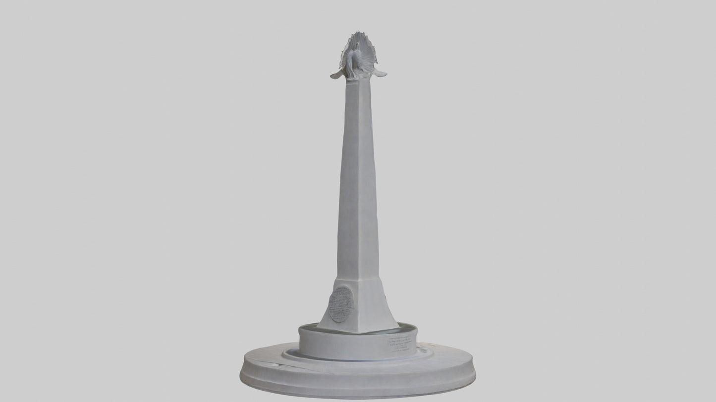 3D model Dawn of Peace monument model VR / AR / low-poly