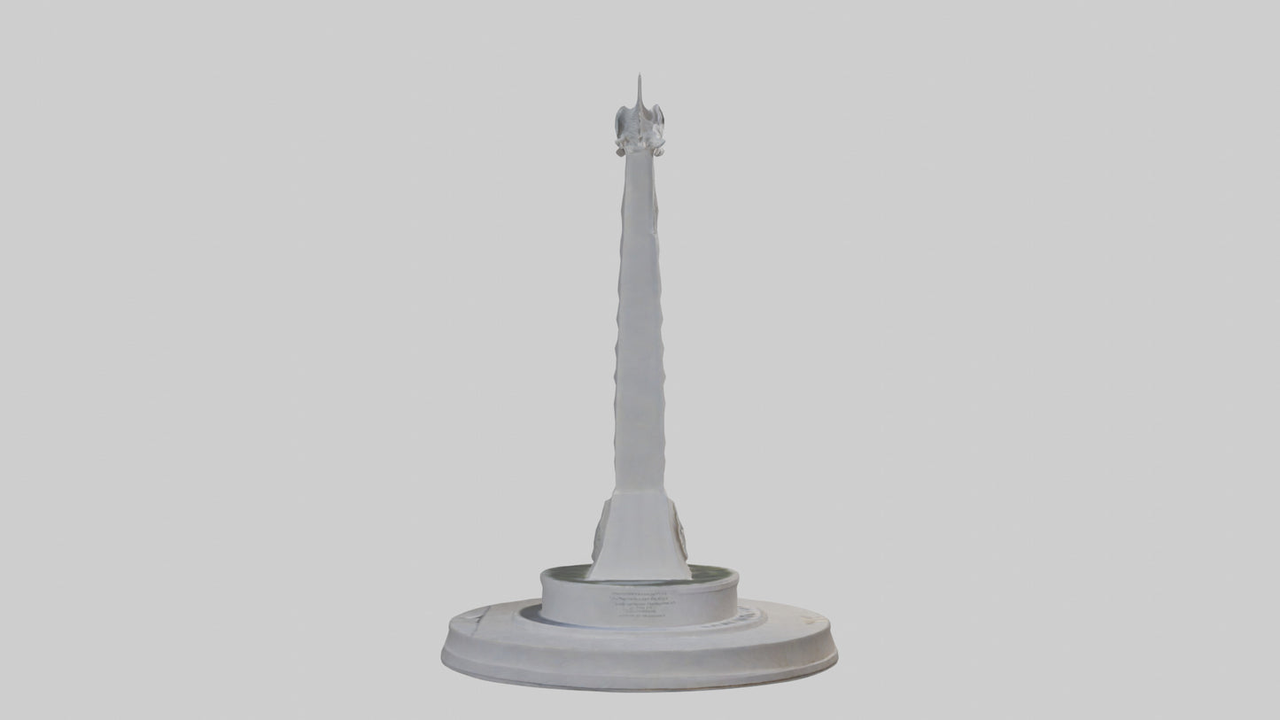 3D model Dawn of Peace monument model VR / AR / low-poly