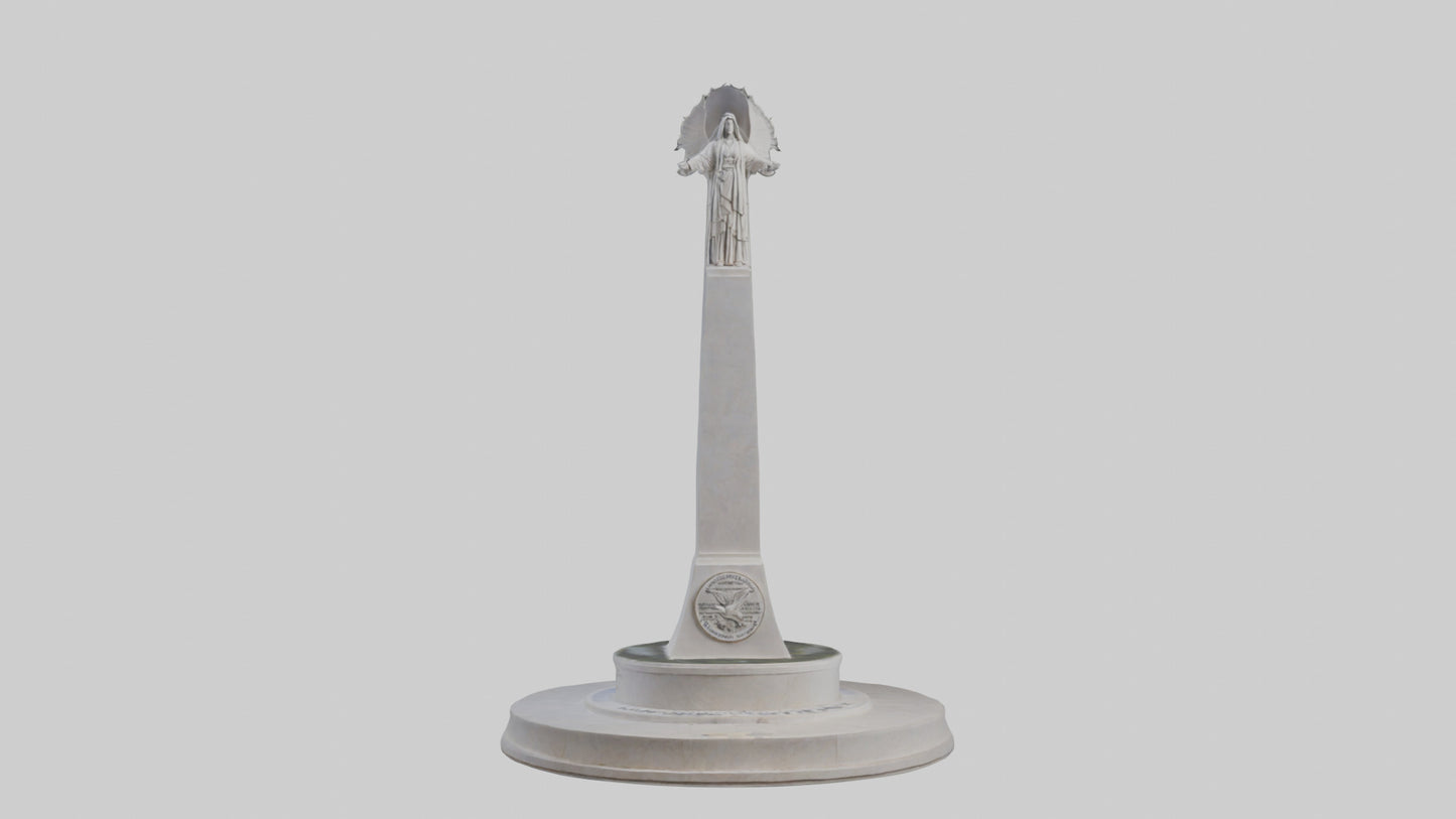 3D model Dawn of Peace monument model VR / AR / low-poly