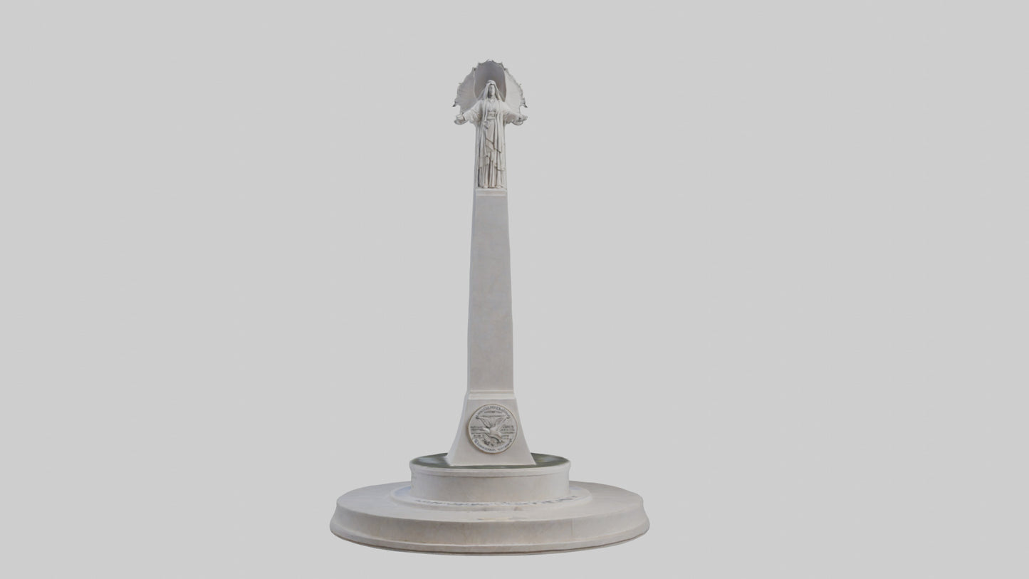 3D model Dawn of Peace monument model VR / AR / low-poly