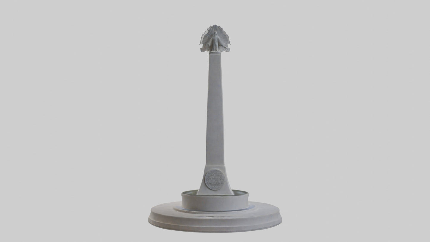 3D model Dawn of Peace monument model VR / AR / low-poly
