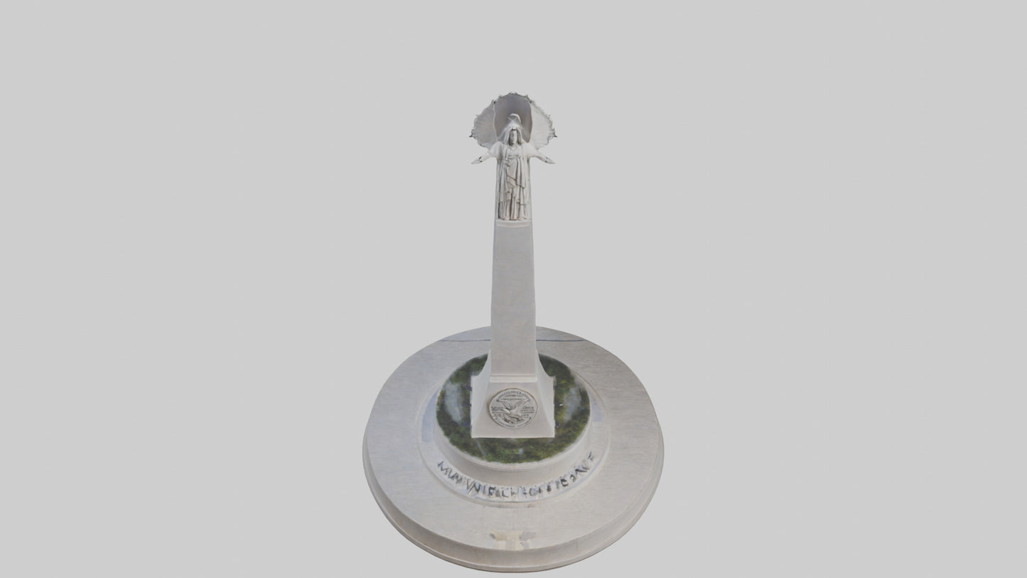 3D model Dawn of Peace monument model VR / AR / low-poly