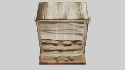 3D model Dead Sea Scrolls sculpture model VR / AR / low-poly