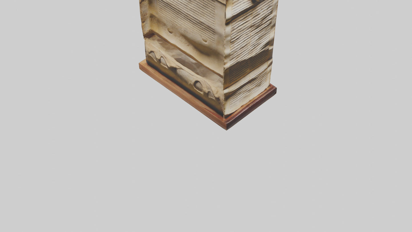3D model Dead Sea Scrolls sculpture model VR / AR / low-poly