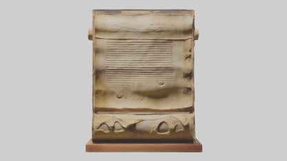 3D model Dead Sea Scrolls sculpture model VR / AR / low-poly