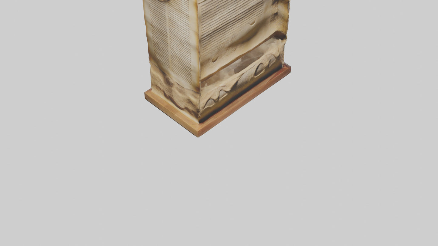 3D model Dead Sea Scrolls sculpture model VR / AR / low-poly