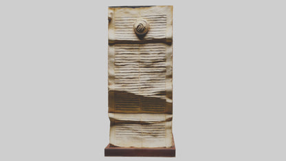 3D model Dead Sea Scrolls sculpture model VR / AR / low-poly