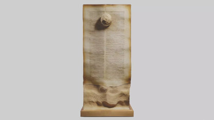 3D model Dead Sea Scrolls sculpture model VR / AR / low-poly