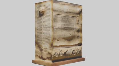 3D model Dead Sea Scrolls sculpture model VR / AR / low-poly
