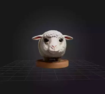 3D model decor lamb VR / AR / low-poly
