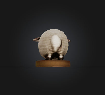 3D model decor lamb VR / AR / low-poly