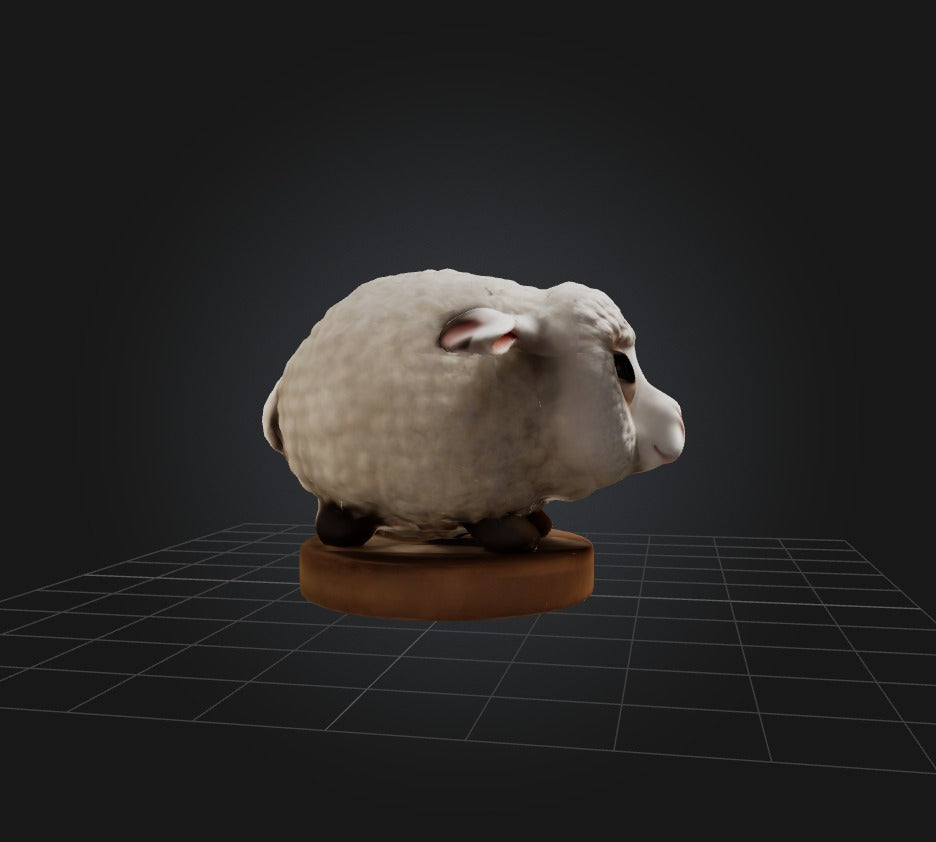 3D model decor lamb VR / AR / low-poly