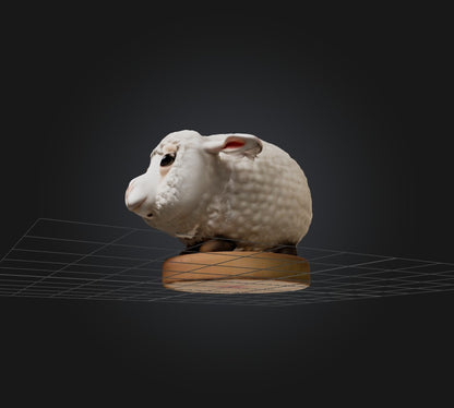 3D model decor lamb VR / AR / low-poly