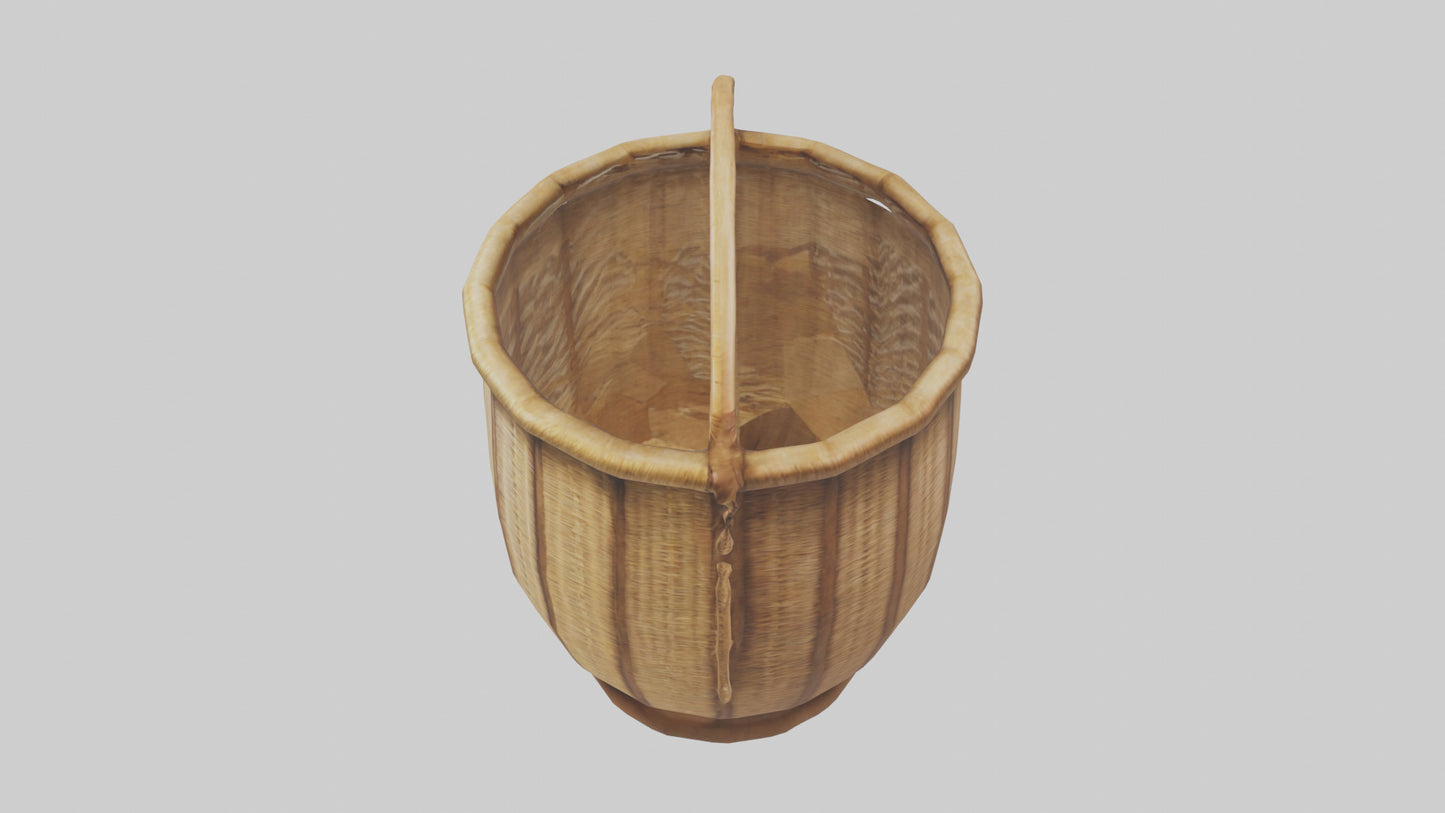 3D model Decorative basket model VR / AR / low-poly