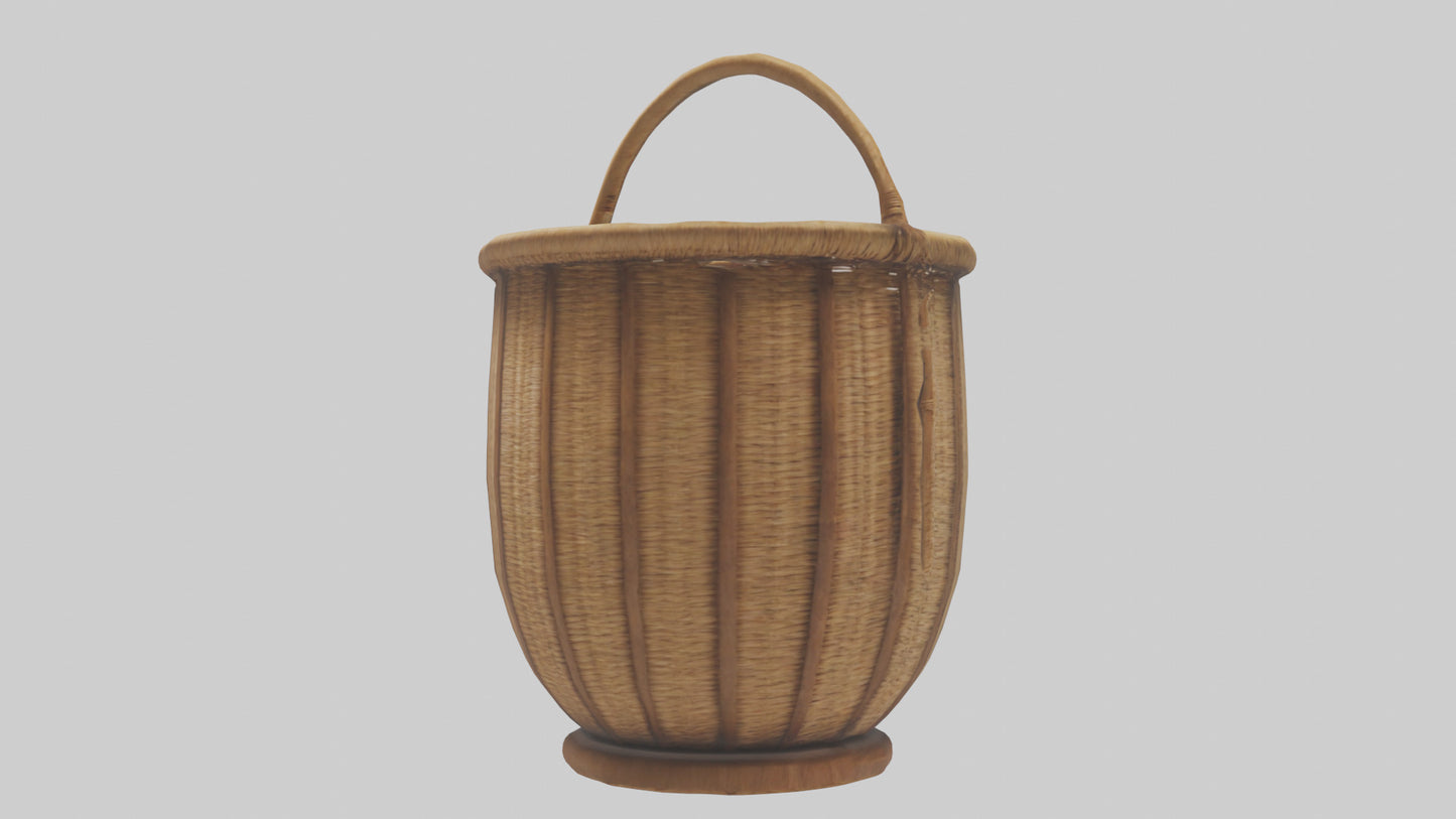 3D model Decorative basket model VR / AR / low-poly