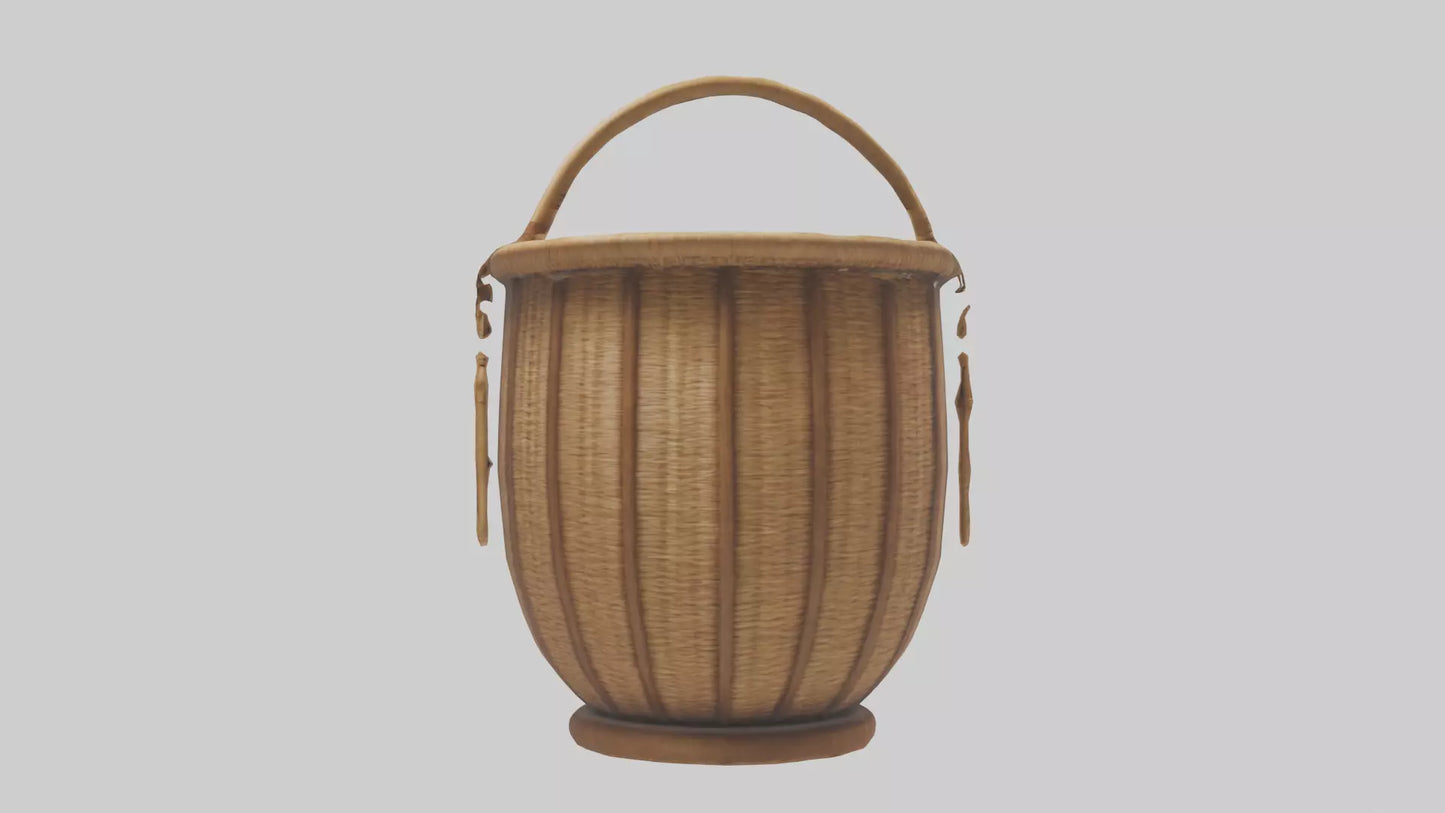 3D model Decorative basket model VR / AR / low-poly