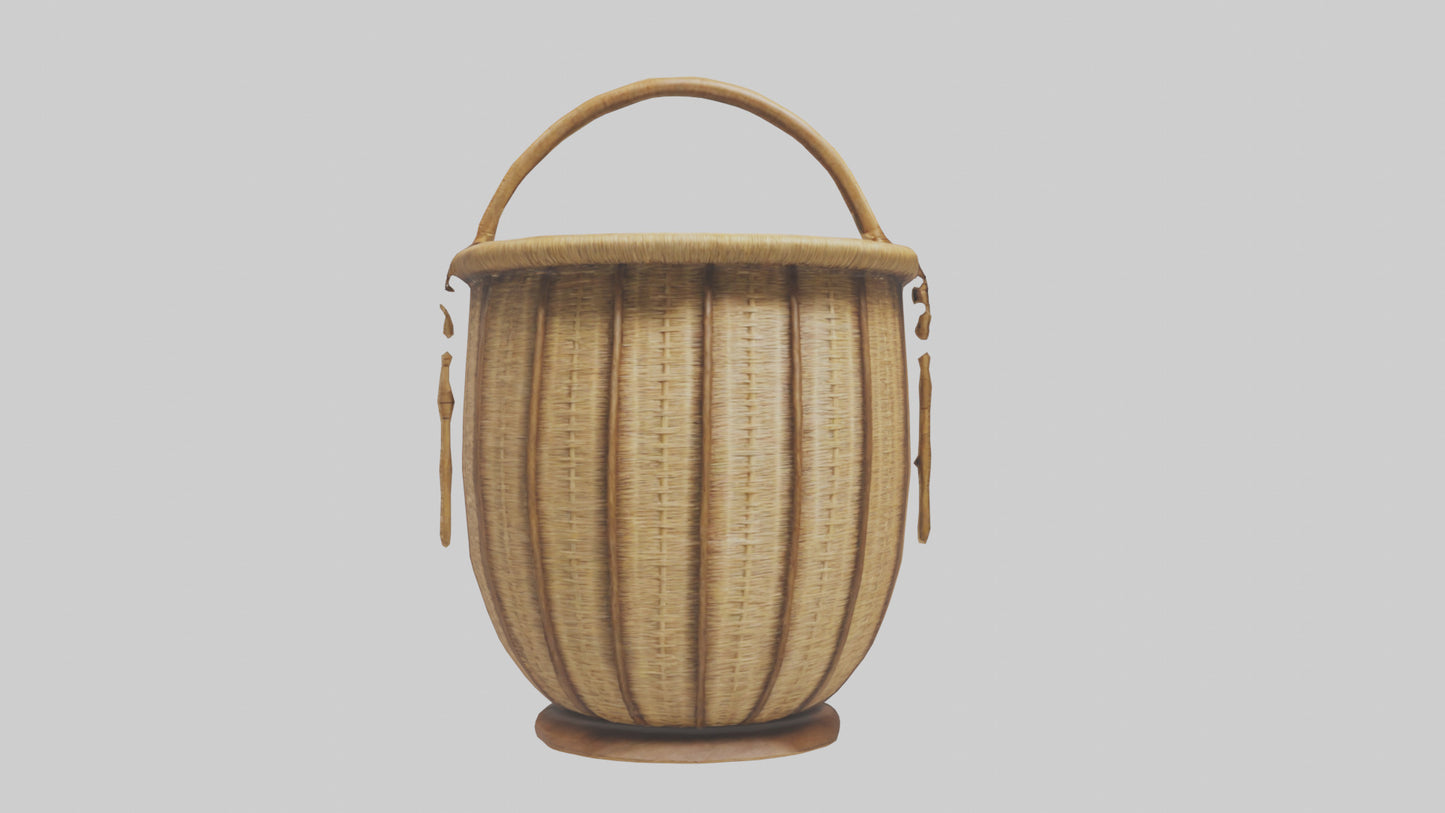 3D model Decorative basket model VR / AR / low-poly