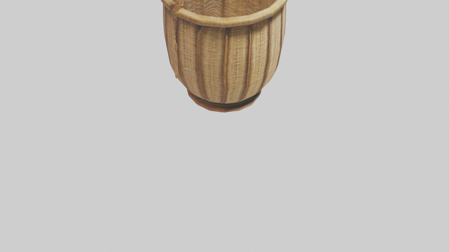 3D model Decorative basket model VR / AR / low-poly