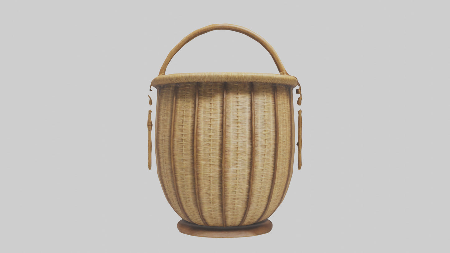 3D model Decorative basket model VR / AR / low-poly