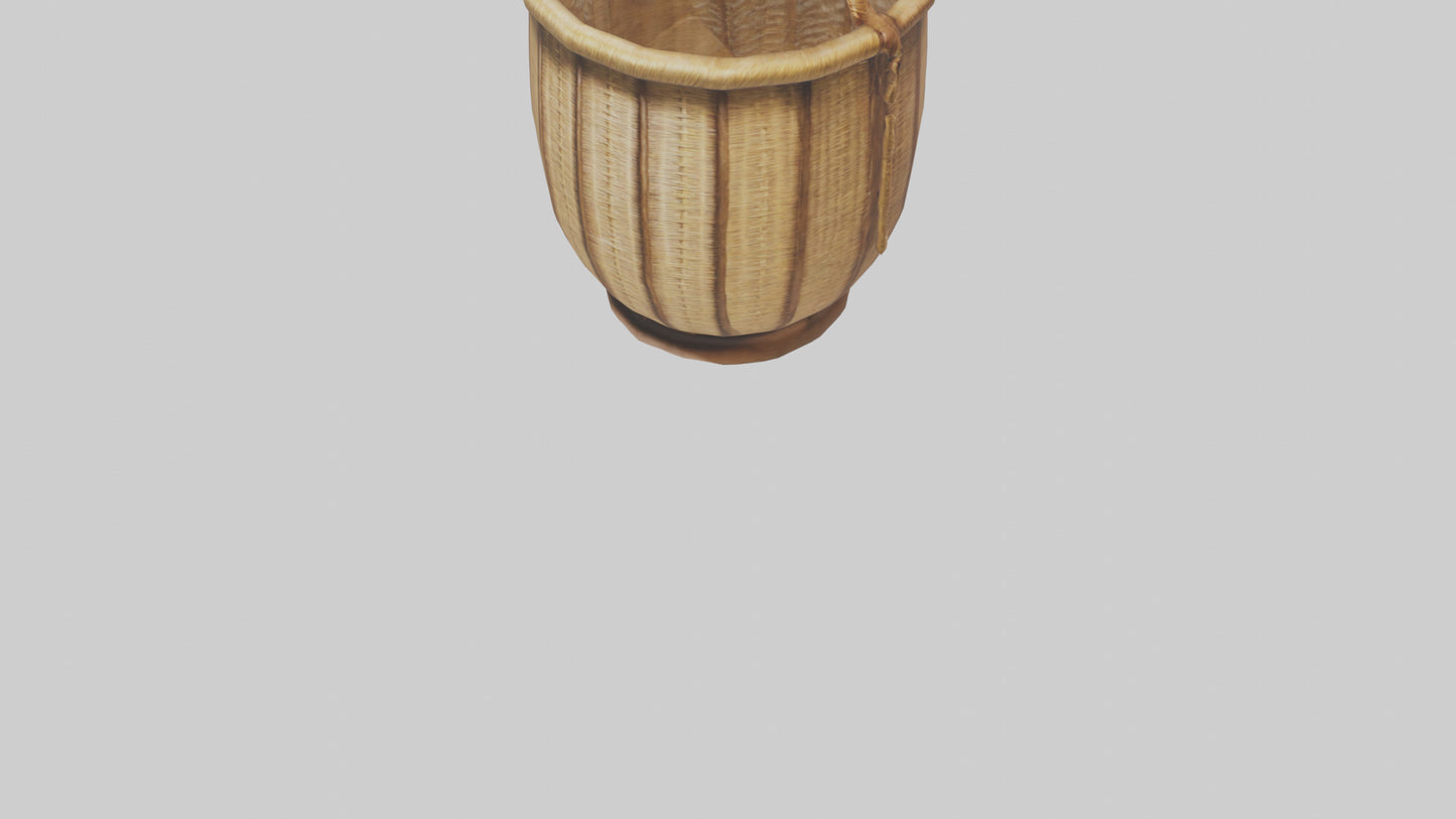 3D model Decorative basket model VR / AR / low-poly