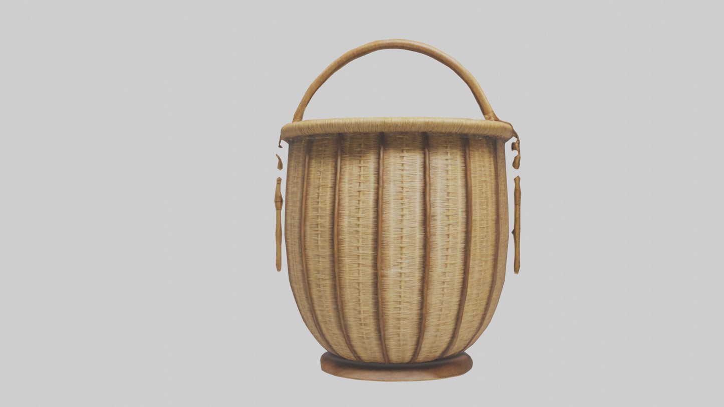 3D model Decorative basket model VR / AR / low-poly