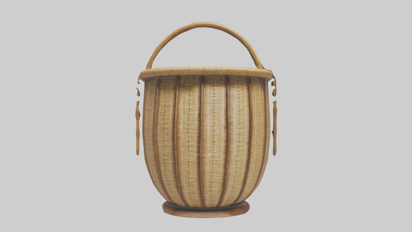 3D model Decorative basket model VR / AR / low-poly