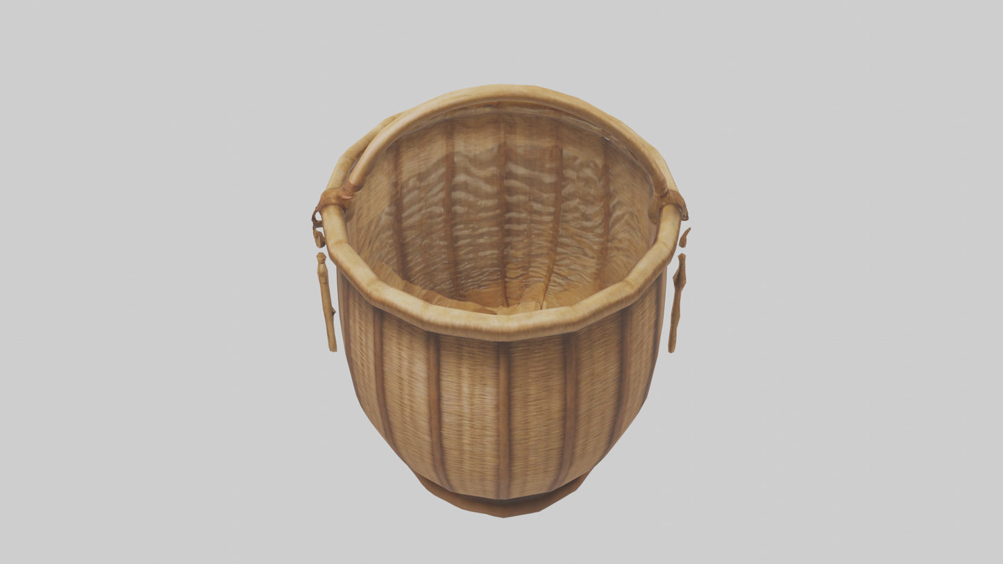 3D model Decorative basket model VR / AR / low-poly