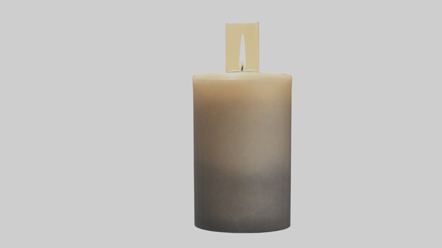 3D model Decorative Candle model VR / AR / low-poly
